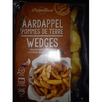 Aardappel Wedges per 450 Gram Vacuüm verpakt